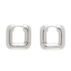 NUMBERING 925 Sterling Silver Hoop Earrings